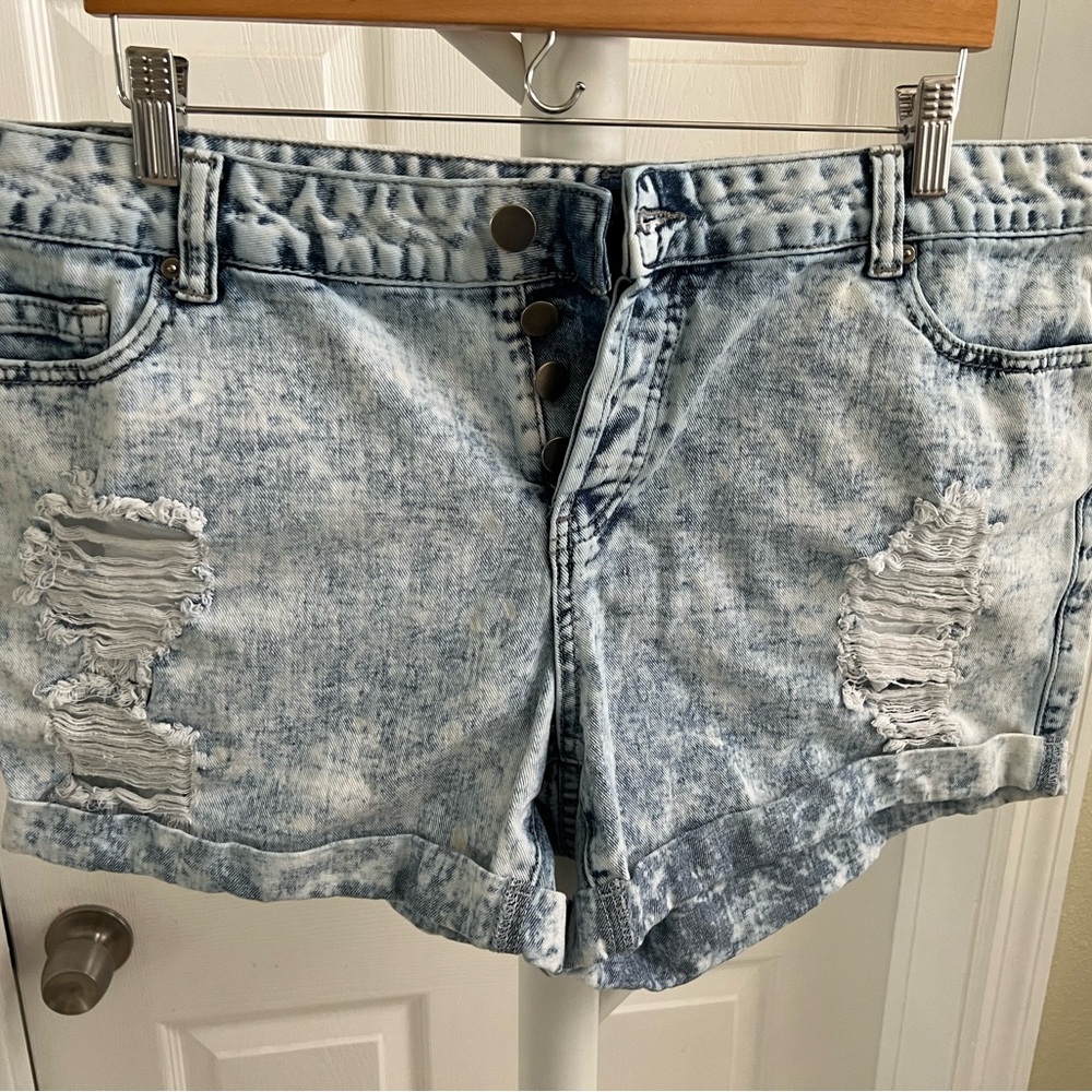 Denim shorts